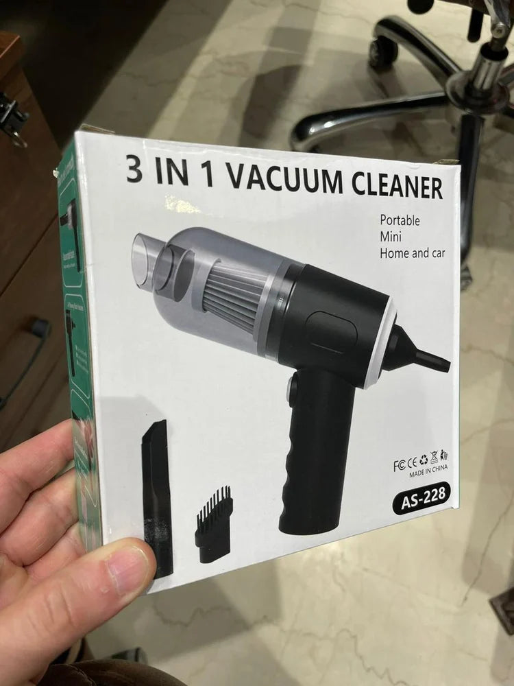 Portable Car Vacuum Cleaner with Blower