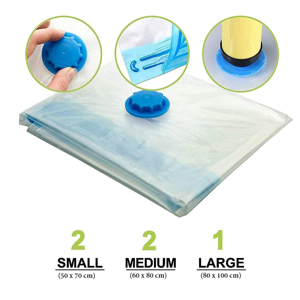 5 Large Smart Saver Vacuum bags