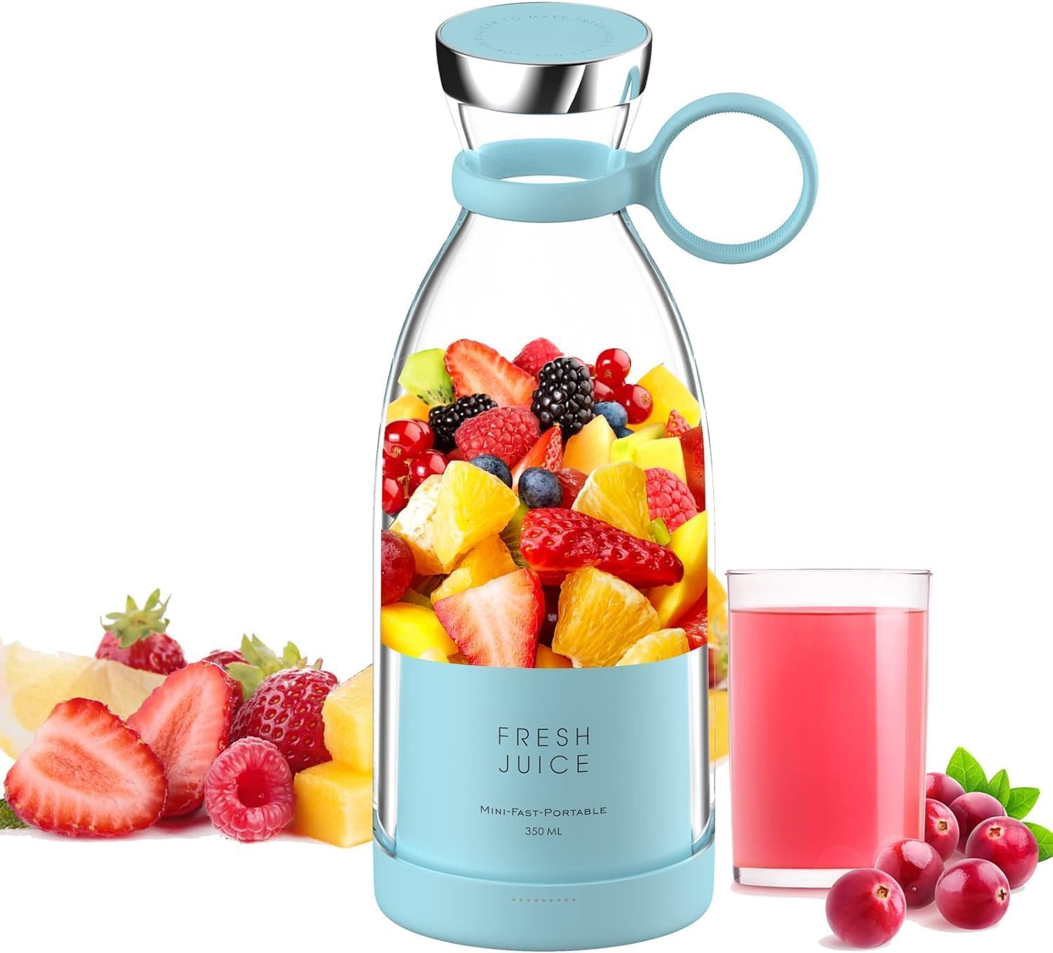 Portable Bottle Juicer & Blender Glass Jar