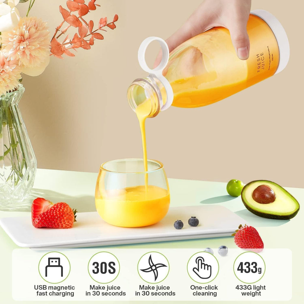 Portable Bottle Juicer & Blender Glass Jar