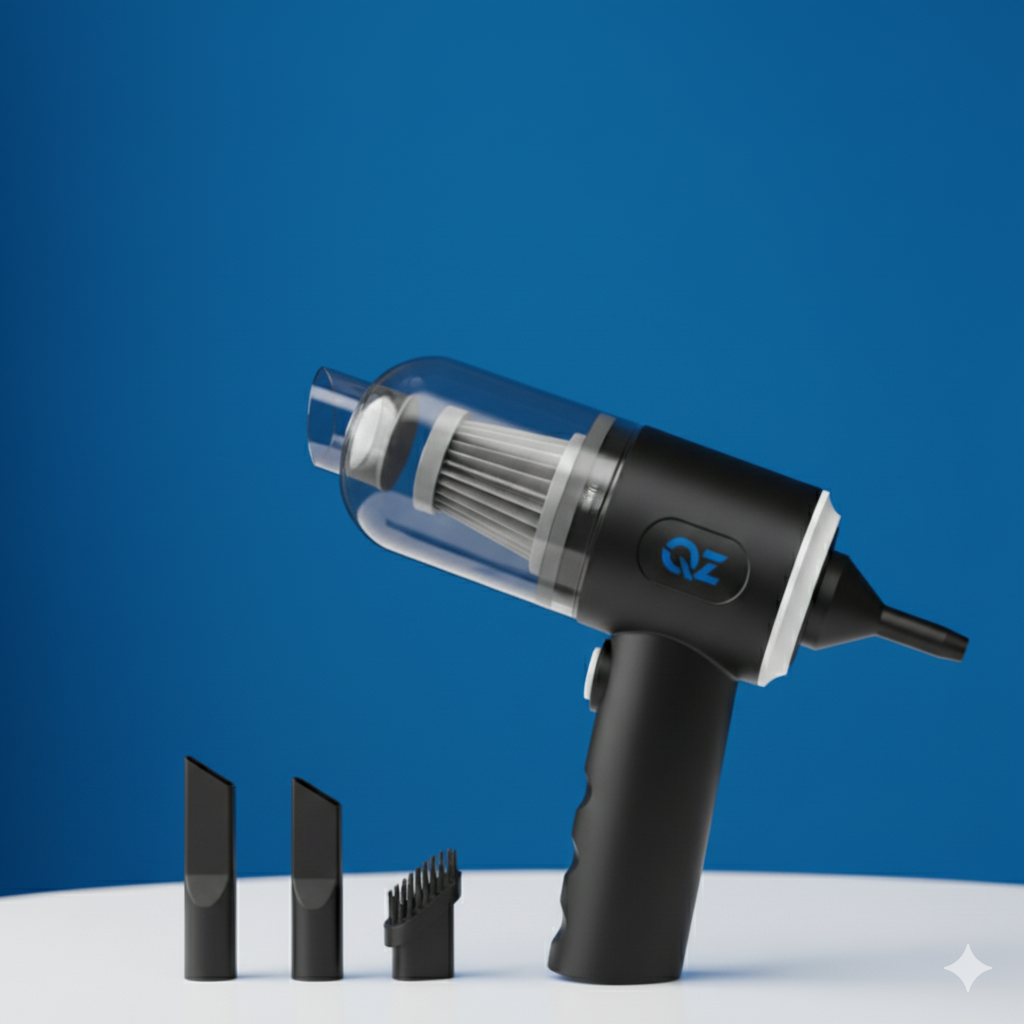 Portable Car Vacuum Cleaner with Blower